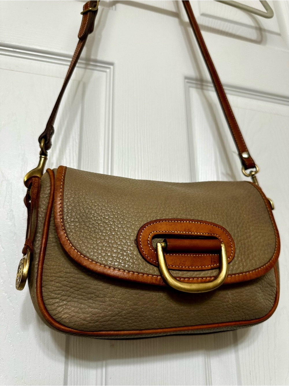 Vintage Donney & Bourke Leather Crossbody Saddle Bag - Picture 13 of 13